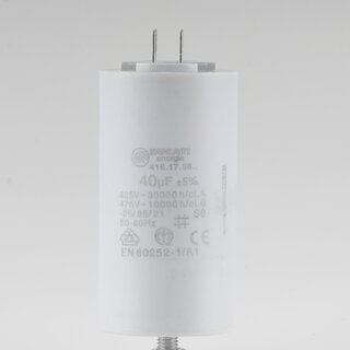 40uF 450V Anlaufkondensator Betriebskondensator Motorkondensator mit 6,3 mm Flachstecker