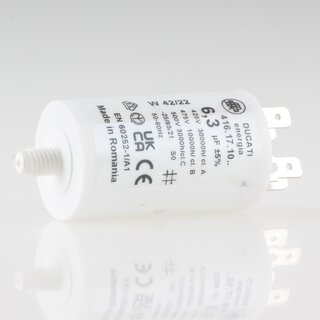6.3uF 450V Anlaufkondensator Betriebskondensator Motorkondensator mit 6,3 mm Flachstecker