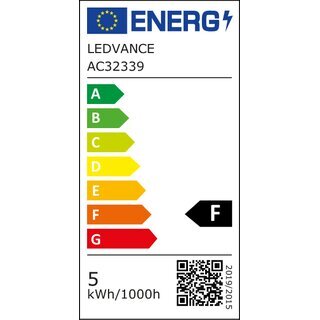 Ledvance E27 LED Filament Leuchtmittel matt 4.8W=(40W) 230V 470 lm 2700K warmwei dimmbar