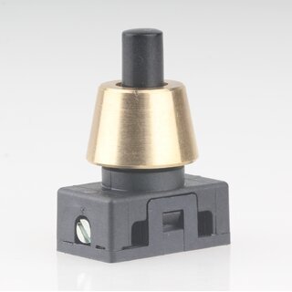 M10x1 Schrgmutter Haltekappe glatt 15x10mm Messing roh fr Lampen Einbau-Druckschalter geeignet