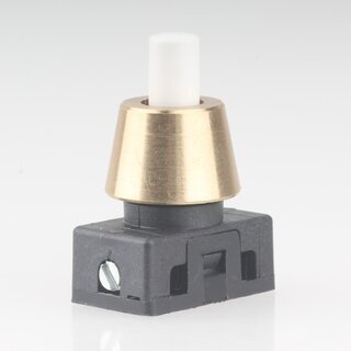 M10x1 Schrgmutter Haltekappe glatt 15x10mm Messing roh fr Lampen Einbau-Druckschalter geeignet
