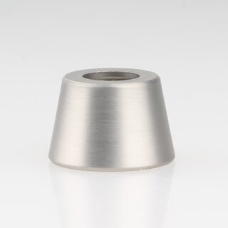 M10x1 Schrgmutter Haltekappe glatt 15x10mm Edelstahloptik  fr Lampen Einbau-Druckschalter geeignet