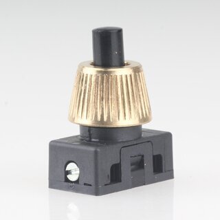 M10x1 Schrgmutter Haltekappe gerndelt 15x10mm Messing roh fr Lampen Einbau-Druckschalter geeignet