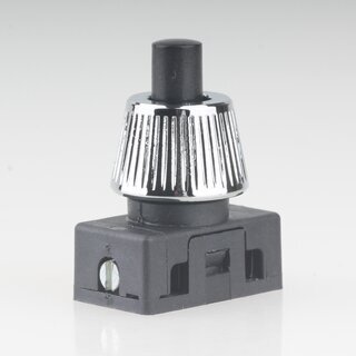 M10x1 Schrgmutter Haltekappe gerndelt 15x10mm Messing verchromt fr Lampen Einbau-Druckschalter geeignet