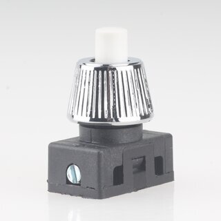 M10x1 Schrgmutter Haltekappe gerndelt 15x10mm Messing verchromt fr Lampen Einbau-Druckschalter geeignet