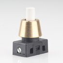 Lampen Einbau-Druckschalter wei mit M10x1 Schrgmutter...