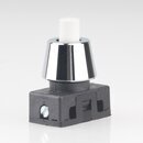 Lampen Einbau-Druckschalter wei mit M10x1 Schrgmutter...