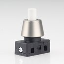 Lampen Einbau-Druckschalter wei mit M10x1 Schrgmutter...