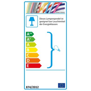 Textilkabel Lampenpendel graphit-grau mit E27 Vintage Metall-Fassung Nickel matt