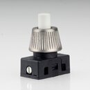 Lampen Einbau-Druckschalter wei mit M10x1 Schrgmutter...