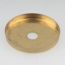 Lampen Abschluss-Scheibe Kaschierung Zierkappe 51x6mm Messing roh 10,2mm Mittelloch