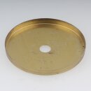 Lampen Abschluss-Scheibe Kaschierung Zierkappe 71x6mm Messing roh 10,2mm Mittelloch