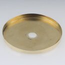 Lampen Abschluss-Scheibe Kaschierung Zierkappe 71x6mm Messing poliert 10,2mm Mittelloch