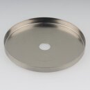 Lampen Abschluss-Scheibe Kaschierung Zierkappe 71x6mm Metall Edelstahloptik 10,2mm Mittelloch