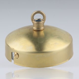 Lampen-Baldachin 80x31 Metall Messing roh mit Ringnippel 18mm fr Kettenaufhngung