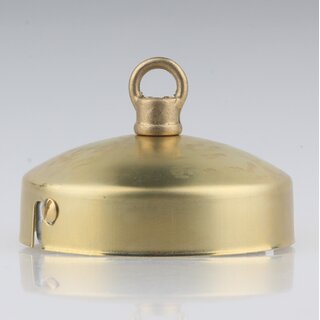 Lampen-Baldachin 80x31 Metall Messing roh mit Ringnippel 18mm fr Kettenaufhngung