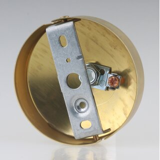 Lampen-Baldachin 80x31 Metall Messing roh mit Ringnippel 18mm fr Kettenaufhngung