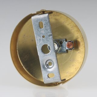 Lampen-Baldachin 80x31 Metall Messing roh mit Ringnippel 22mm fr Kettenaufhngung
