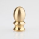 Lampen Abschlussknopf Zierknopf M10x1 mm Innengewinde 15x30 mm Messing roh