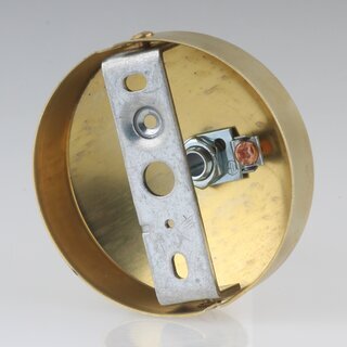 Lampen-Baldachin 80x31 Metall Messing roh mit Zahn-Ringnippel 42mm fr Kettenaufhngung