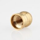 Lampen Abschlussknopf Zierknopf M10x1 mm Innengewinde 16x20 mm Messing roh