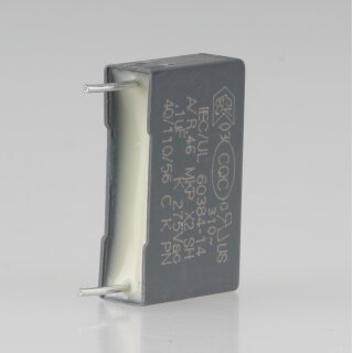 0.1uF 275V MKP-X2 Entstörkondensator 18x12mm Rastermaß 15mm