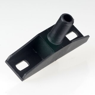 Wand- und Deckenhalter mit M10x1 Gewinde fr Deckendose oder Lampen-Baldachin Kunststoff schwarz