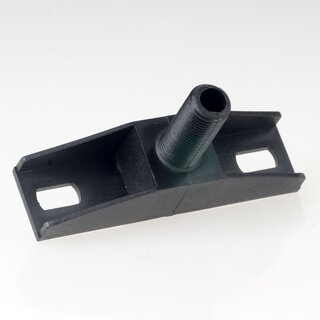 Wand- und Deckenhalter mit M10x1 Gewinde fr Deckendose oder Lampen-Baldachin Kunststoff schwarz