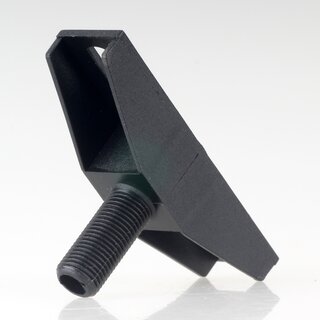 Wand- und Deckenhalter mit M10x1 Gewinde fr Deckendose oder Lampen-Baldachin Kunststoff schwarz