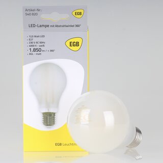 E27 LED Filament AGL Leuchtmittel 12,5W 230V matt kaltwei 4000K 1.850 lm