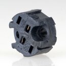 12V Halogen-Fassung schwarz für G4/GY6.35 Leuchtmittel ohne Kabel mit Steckkontakten