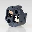 12V Halogen-Fassung schwarz für G4/GY6.35 Leuchtmittel ohne Kabel mit Steckkontakten