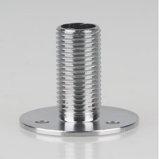 M10x1 Wandnippel Scheibennippel Aufbauscheibe 26x21mm Metall Messing verchromt