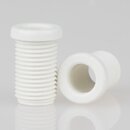 M10x1 Trompetennippel 12x27,5mm Kunststoff wei Lnge...