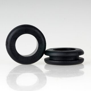 Kabeldurchfhrungstlle 20x7mm Schwarz &ndash; fr 15mm Lochbohrung