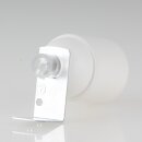 E27 Lampenfassung Kunststoff weiß mit Winkel &...