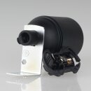 E27 Lampenfassung Kunststoff schwarz mit Winkel & Zugentlastung schwarz