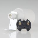 E27 Lampenfassung Kunststoff weiß mit Winkel &...