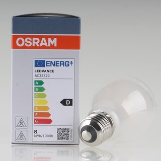 Osram PARATHOM  E27 LED Filament Leuchtmittel matt 7.5W=(75W) 1055 lm 2700K warmwei dimmbar