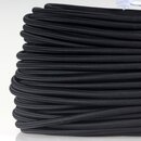 Textilkabel schwarz 3-adrig 3x0,5mm textilummantelte...