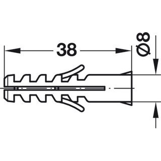 Hfele Spiegelaufhnger hhenjustierbar 6 mm fr Holzplatten ab 16 mm &ndash; SET mit Schrauben & Dbeln