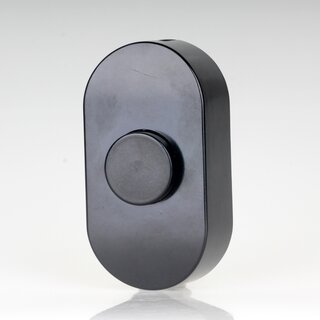 Schnurschalter Schnur-Zwischenschalter Fuschalter  85x45mm schwarz Bakelit-Optik 250V/2A(1A)