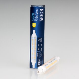 Sigor LUXAR R7s LED-Stablampe Leuchtmittel 8W/220-240V 2.700K 1080 lm warmwei 117mm