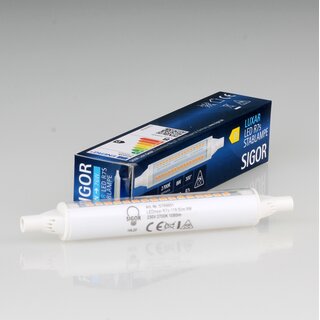 Sigor LUXAR R7s LED-Stablampe Leuchtmittel 8W/220-240V 2.700K 1080 lm warmwei 117mm