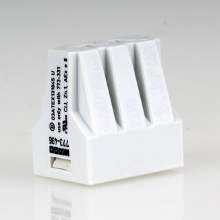 WAGO 773-496 Verbindungsklemme 6-polig lichtgrau fr NYM-J Kabel bis 2,5 mm