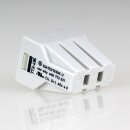 WAGO 773-496 Verbindungsklemme 6-polig lichtgrau für NYM-J Kabel bis 2,5 mm²