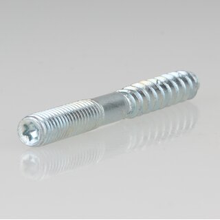 M6x60 Stockschraube Stahl verzinkt gewalztes Gewinde mit Torx Antrieb