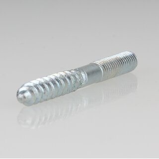 M6x60 Stockschraube Stahl verzinkt mit Torx Antrieb und gewalztem Gewinde