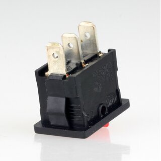Einbau-Wippschalter 1-polig rot EIN-AUS-EIN 19x12mm 250V/6A passend fr Artemide Tizio 35/50