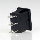 Einbau-Wippschalter 1-polig rot EIN-AUS-EIN 19x12mm 250V/6A passend für Artemide Tizio 35/50